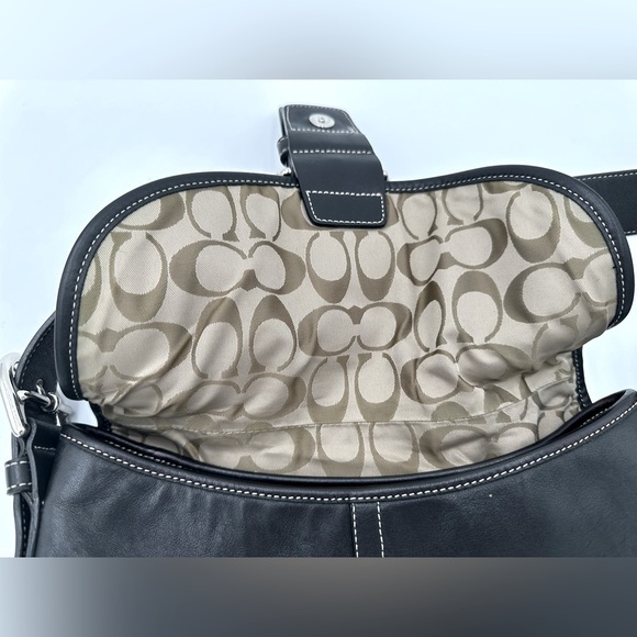 VINTAGE COACH LEATHER HOBO (style #9481) BUCKET CROSSBODY BAG - Picture 11 of 15